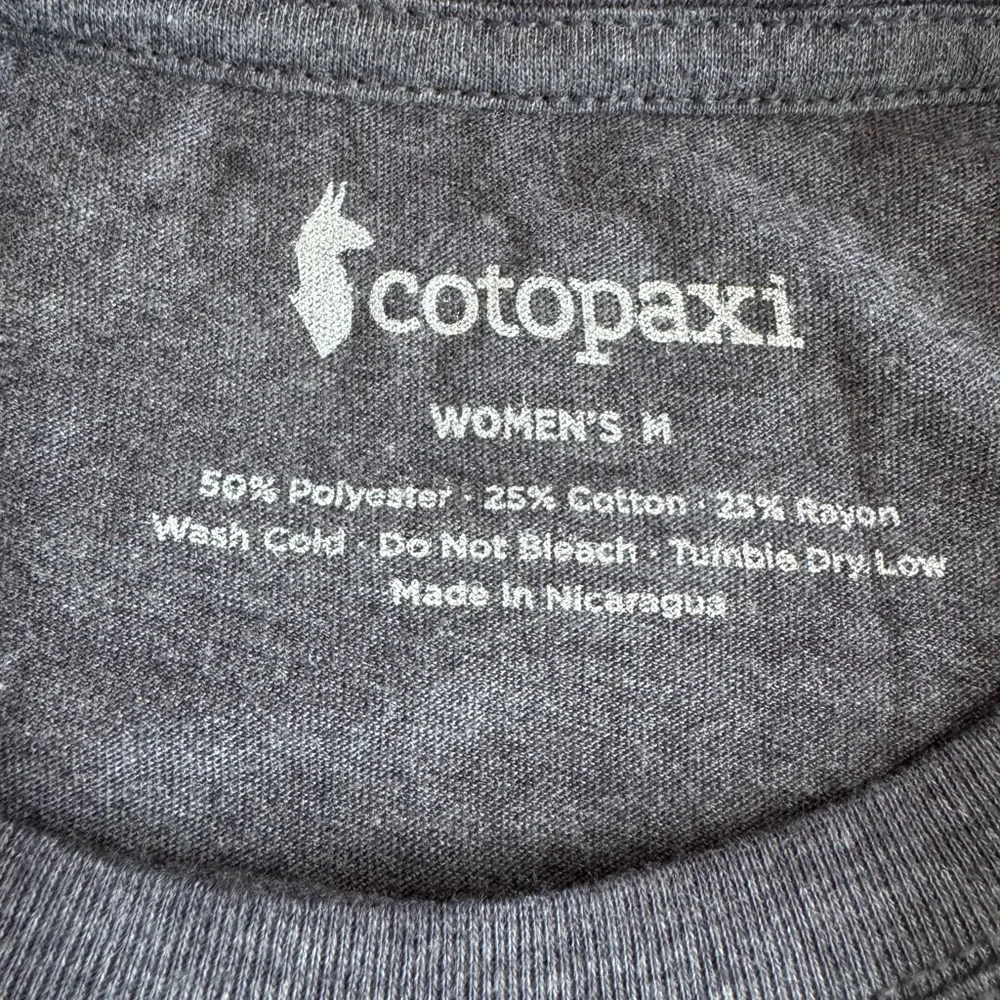 2 for $30 Item, Cotopaxi T-Shirt Women’s, Grey, M, NWOT - Picture 3 of 6